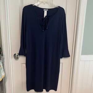 Tommy Bahama Island Cays Flounce-Sleeve Coverup Dress